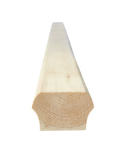 Wooden bottom bar for staircase banister - 40 x 65 mm (1,6 x 2,5 in.) thumbnail image