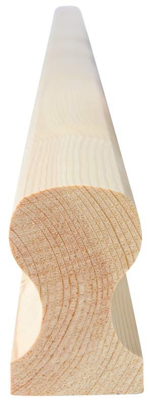 Handledare till räcke - 45 x 68 x 2350 mm image