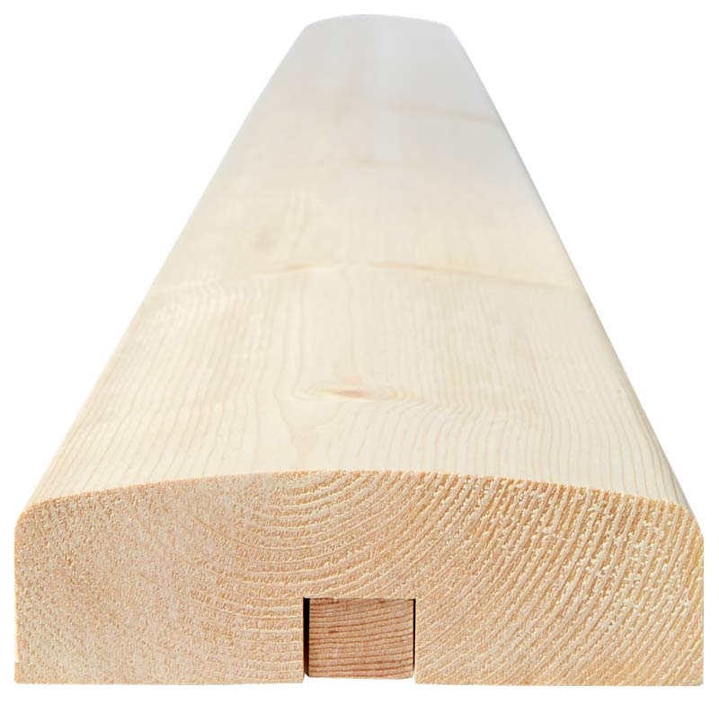 Handledare välvd till räcke - 40 x 128 x 2350 mm image