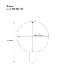 Newel post top ball - 90 x 100 mm (3.5 x 3.9 in.) thumbnail image