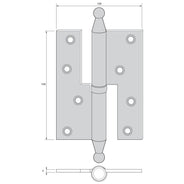 Hængsel uden fals - Fiagknop til hoveddøre/porte thumbnail image