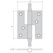Hængsel uden fals - Fiagknop til vinduer thumbnail image