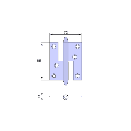 Hengsel - Konisk topp for vindu image