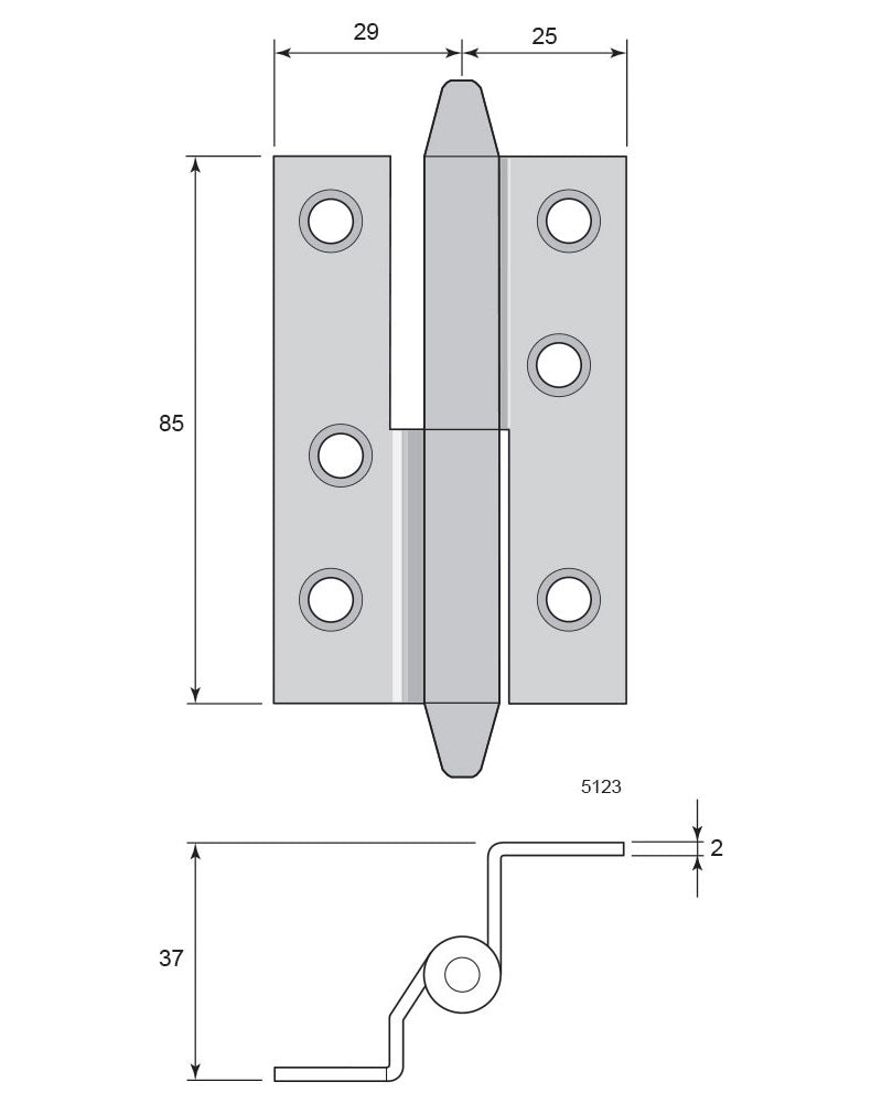 Bent Hinge - Conical Finial image