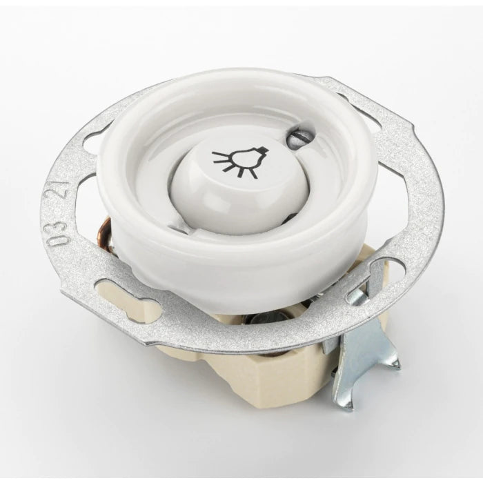 Strömbrytare rund porslin - Signalknapp för trapphusbelysning image