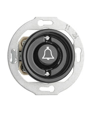 Switch Insert – Doorbell Push Button Black Porcelain thumbnail image