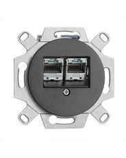 Datajack insats - svart Porslin thumbnail image