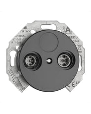 Antennuttag insats - TV/Radio svart porslin thumbnail image