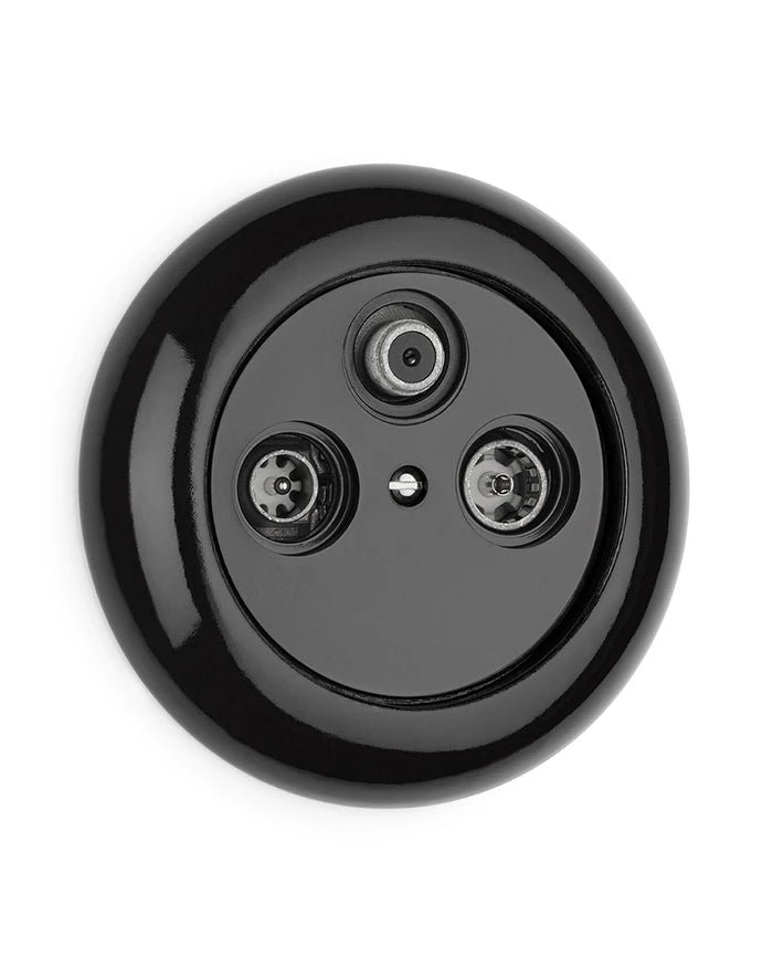 Antennuttag - Multimedia svart porslin image