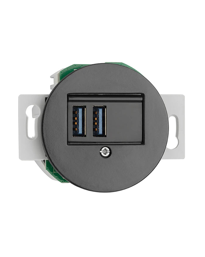 Insats USB-uttag - svart porslin image