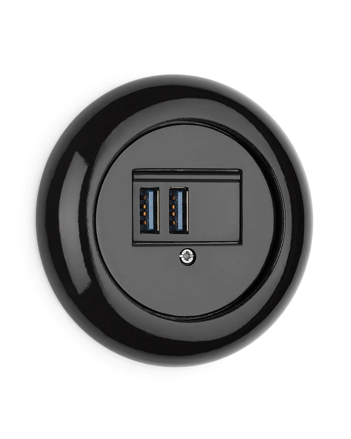 USB-uttag - Svart porslin image