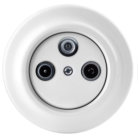 Antenneudtag RA/TV/SAT Hvid Porcelæn - ABB Decento image