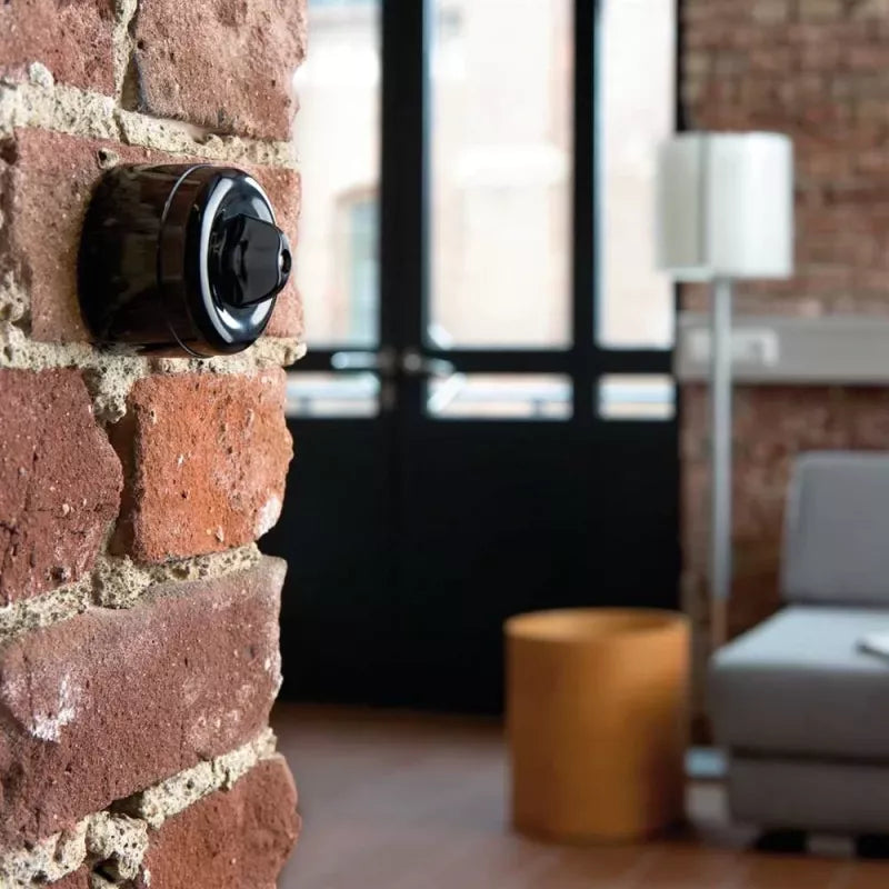 Surface-mounted rotary light switch multi-circuit Bakelite image