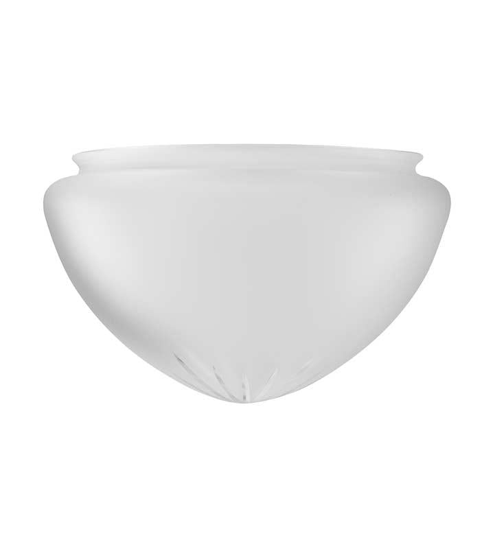 Ampel glass - 200 mm - Frosted cut glass image