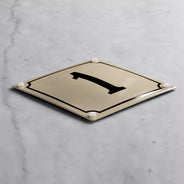 Emaljeskilt - Husnummer, 16 x 16 cm thumbnail image