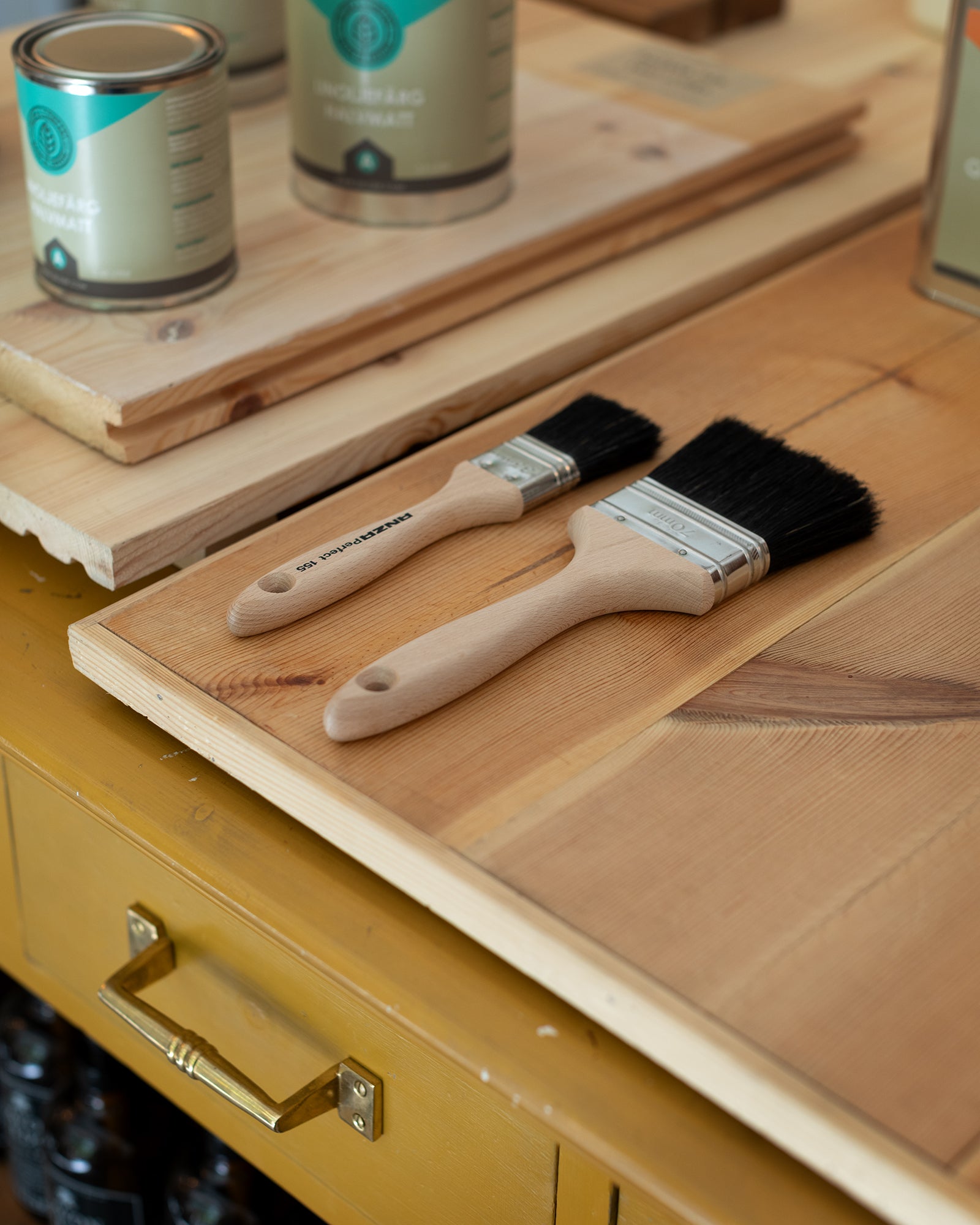 Pensel - Anza Naturbørste Lackpensel 35 mm image