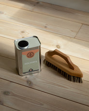 Scrub brush with handle - Beechwood thumbnail image