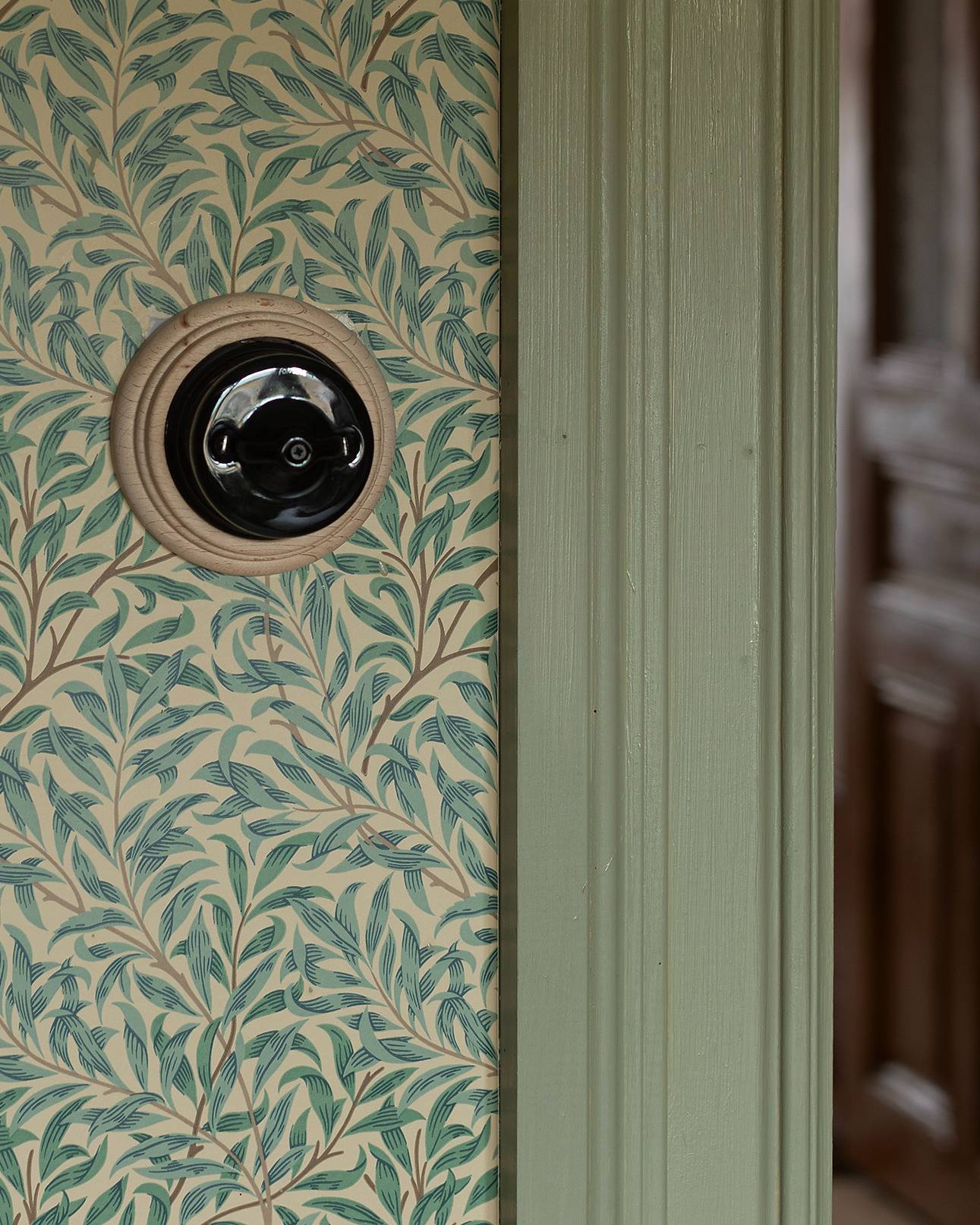 Double dimmer - Surface-Mounted Black Porcelain Rotary Switch image