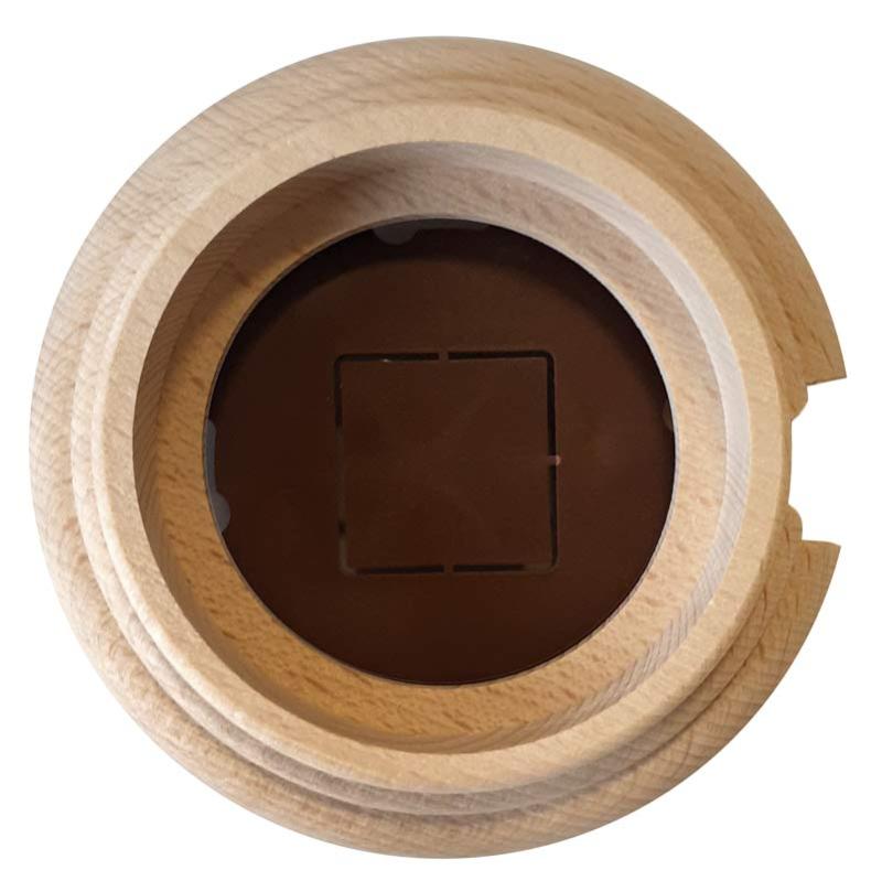 Wood Frame For 1 Element, 1-hole - Natural Wood image