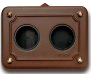 Metallbox, Aufputz – Antikbraun, horizontal thumbnail image