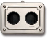 Metal box for surface mounting - Nickel-plated thumbnail image