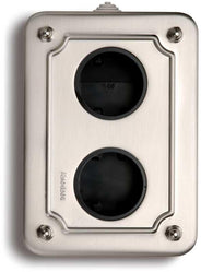 Metal box for surface mounting - Nickel-plated vertical thumbnail image