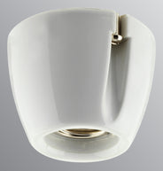 Lampeholder hvidt porcelæn - lampesokkel lige thumbnail image