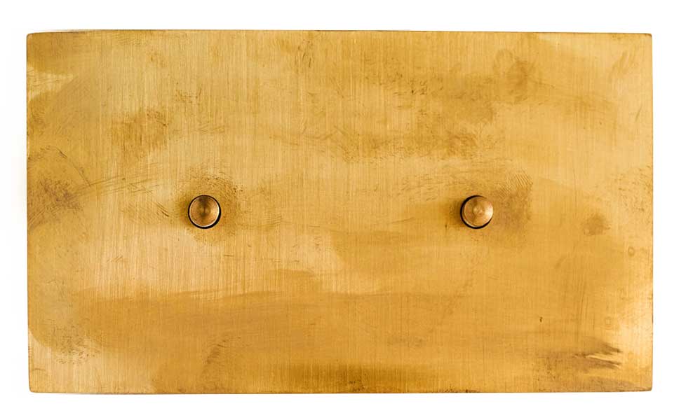 Schalter More, Messing – Doppelt, rückfedernder Druckknopf image