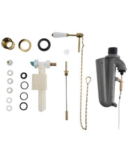 Flush system & chain Camden - For high-level toilet, bronze thumbnail image