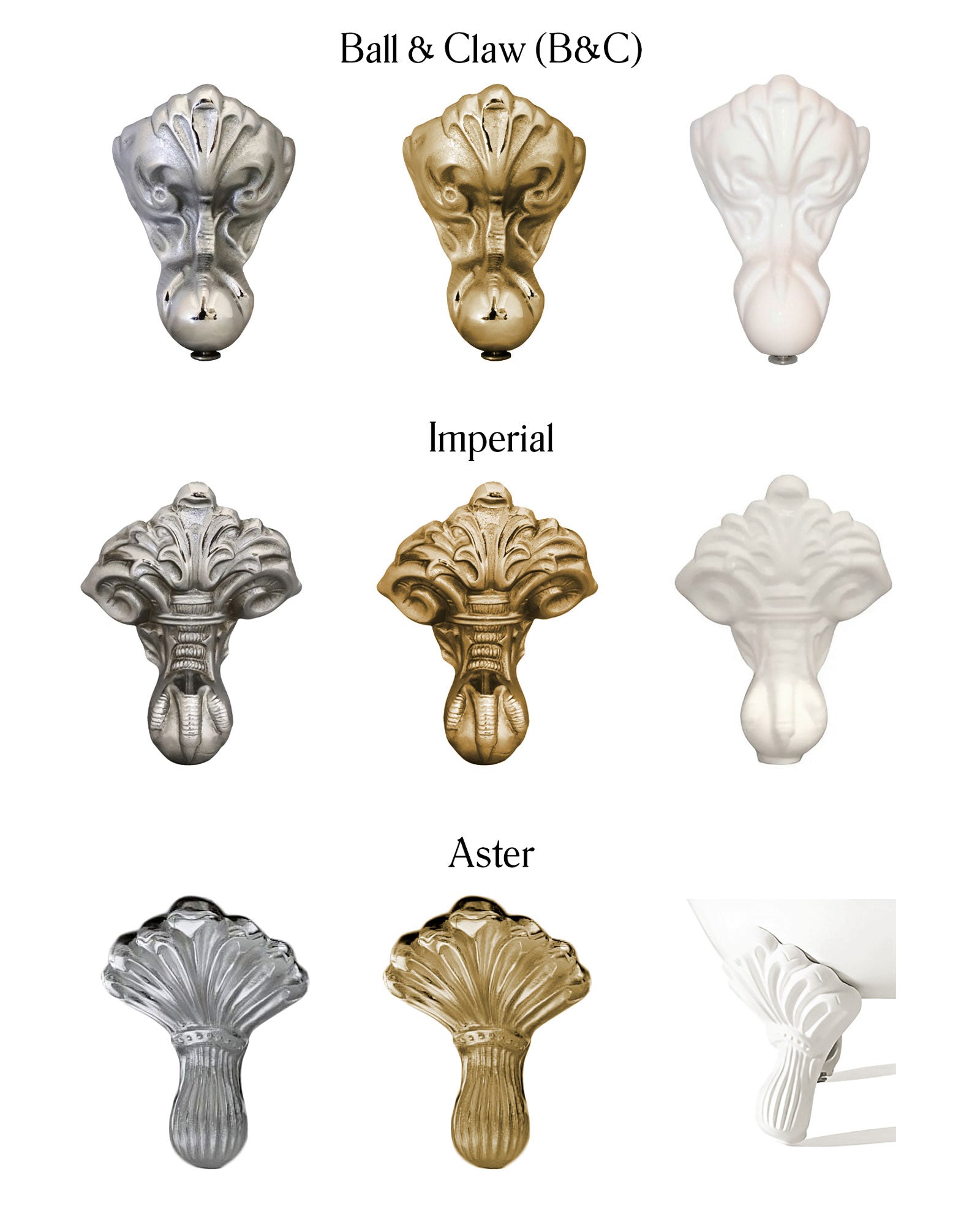 Badekar i støbejern - Antique, hvid med løvefødder 170 cm image