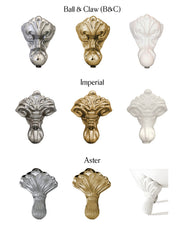 Badekar i støbejern - Antique, hvid med løvefødder 170 cm thumbnail image