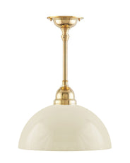 Taklampa - Byströmpendel 60, benvit halvsfär thumbnail image