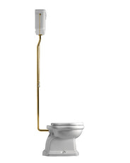 WC - Camden High-Level Toilet Bronze, Wall-Mounted Cistern & Seat thumbnail image