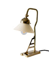 P 112 372 M Y Sekelskifte Bordslampa massing Modell 1900 med benvit skarm 01