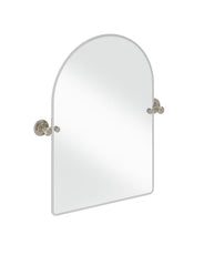 Spejl – Burlington med rundet topstykke, mat nikkel thumbnail image