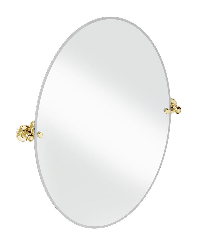 Spejl – Burlington oval, guld image
