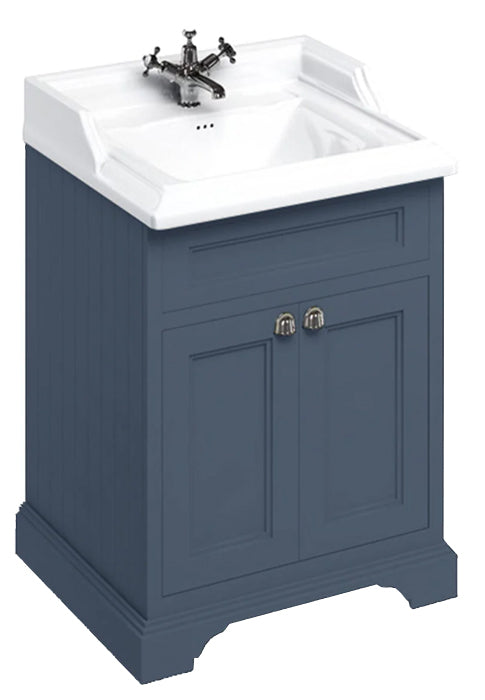 Waschbeckenschrank Burlington - 65 cm Porzellan / Tür Blau image