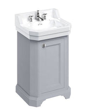 Bathroom vanity - 56 cm (22.0 in.) porcelain/doors grey thumbnail image