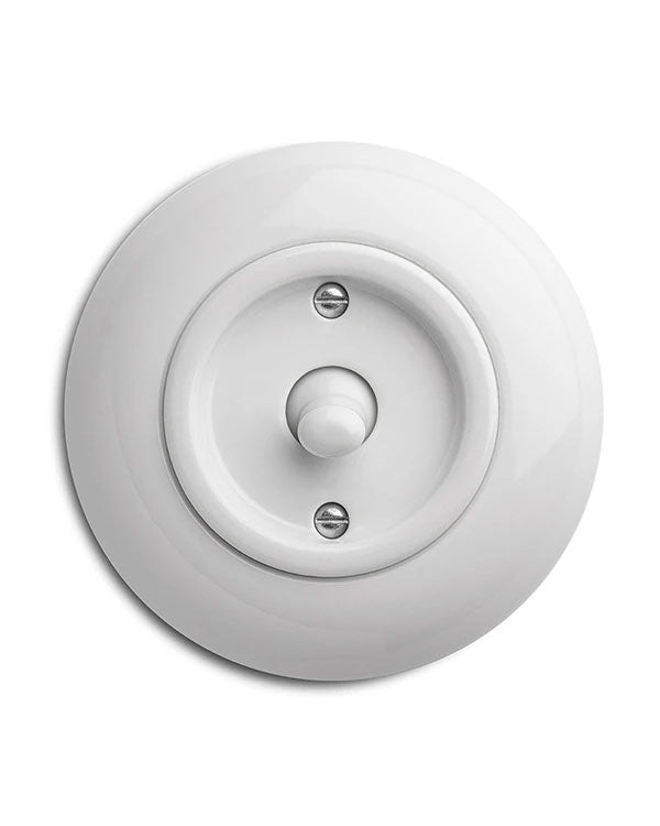 Strömbrytare rund porslin - Vippströmbrytare (spak) image