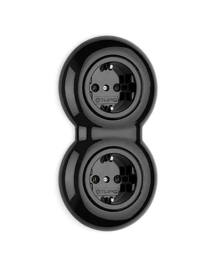 Outlet – Double – Black porcelain image