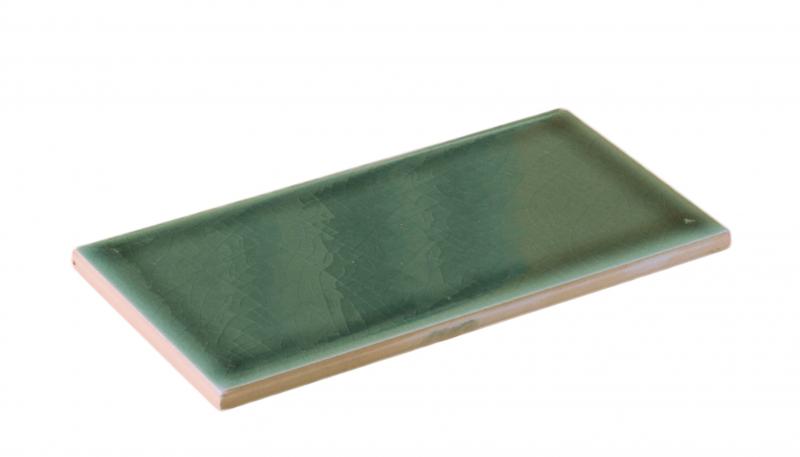 Wall tile Bristol - 7.5 x 15 cm (2.95 x 5.91 in.) Aqua Green, crackled image