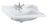 Servant – Burlington Classic Rektangulær 65 cm, Ett Blandehull