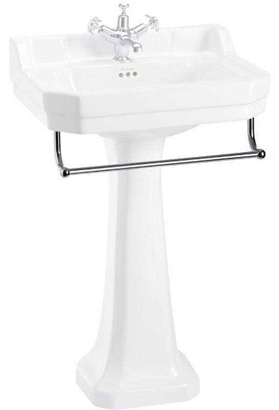 Burlington towel rack for rectangular 56 cm washbasin image