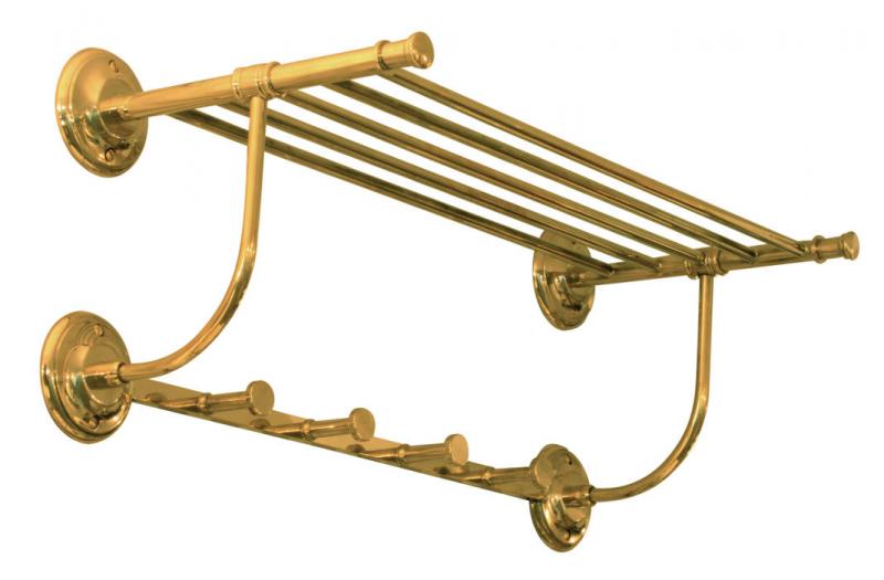Towel shelf Brighton - Brass image