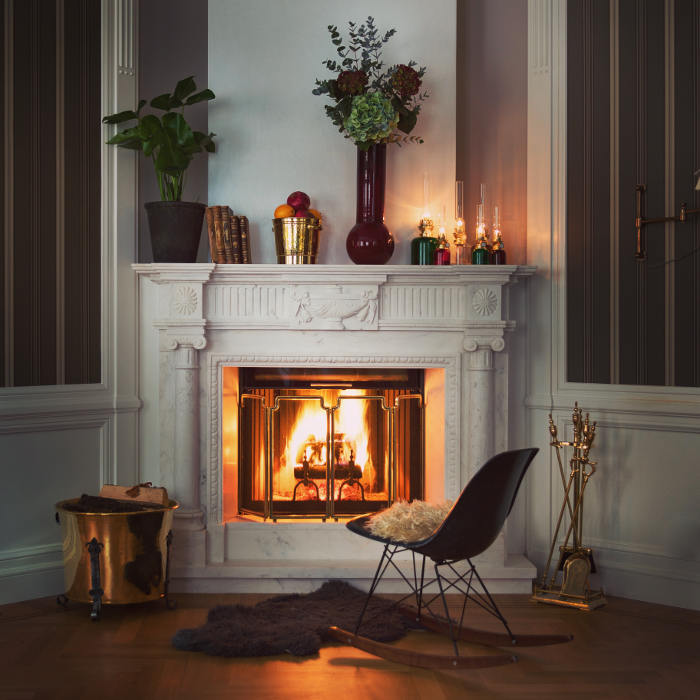Brass Fire Guard - Sköld image