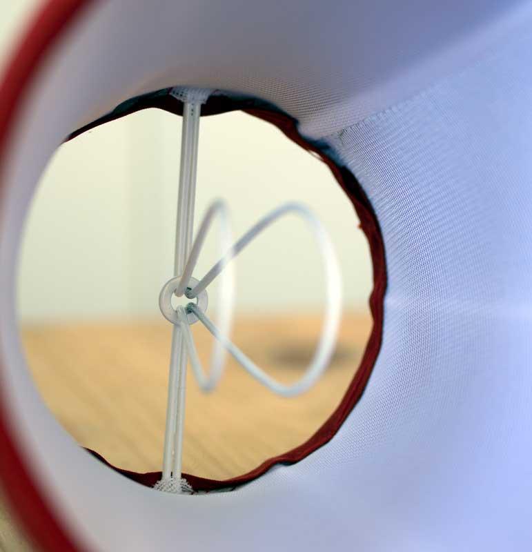 Textilskärm d130 (Klämf/Röd) image