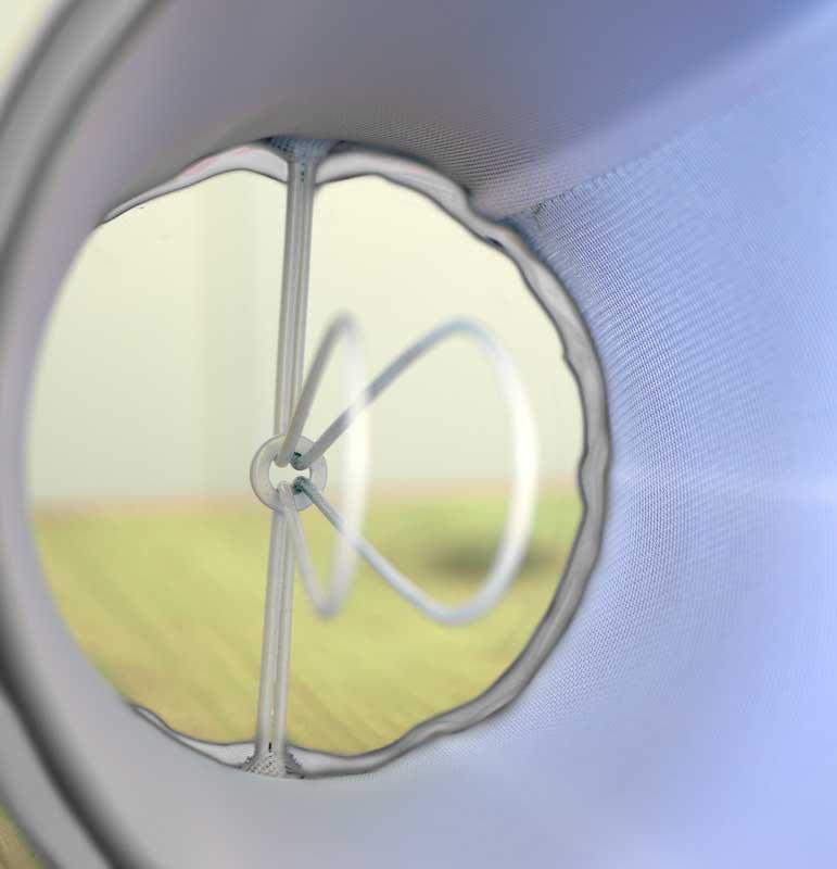 Textilskärm d130 (Klämf/Vit) image