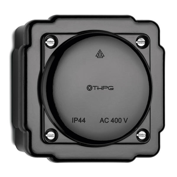 Connection box - Black bakelite IP44 image