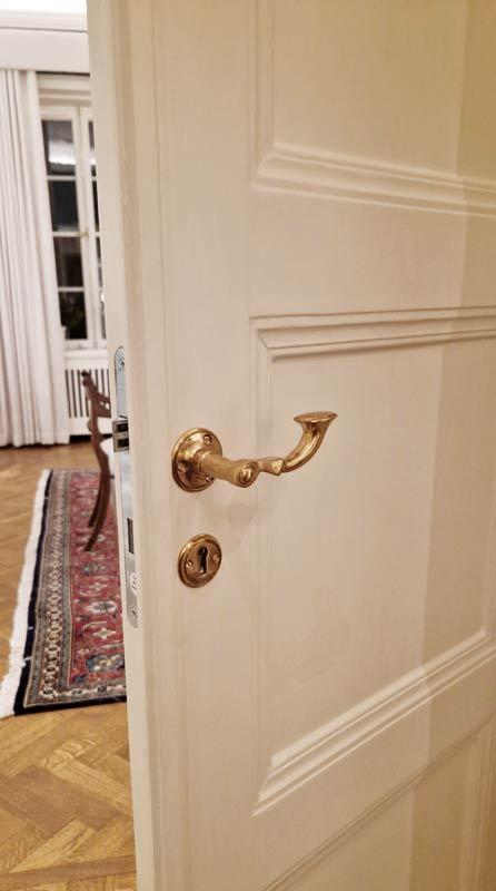 Dørgreb - Lille posthorn af messing image