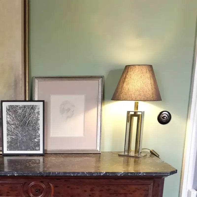 Afbryder rund bakelit - mellemafbryder (drej) image